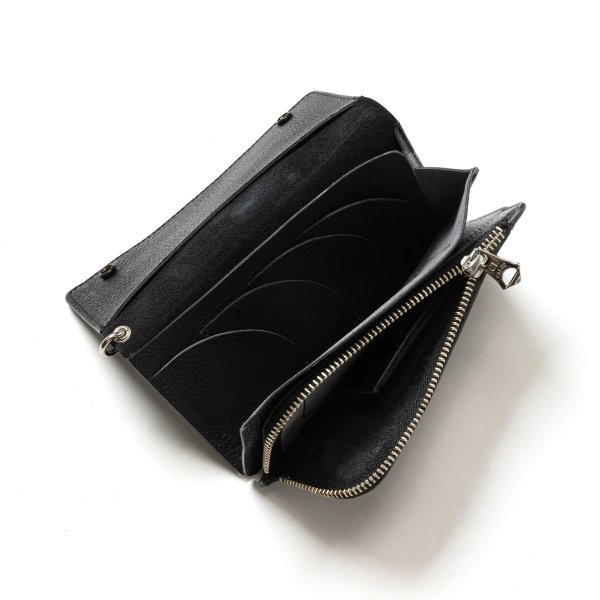 画像4: CALEE STUDS LEATHER LONG WALLET (4)