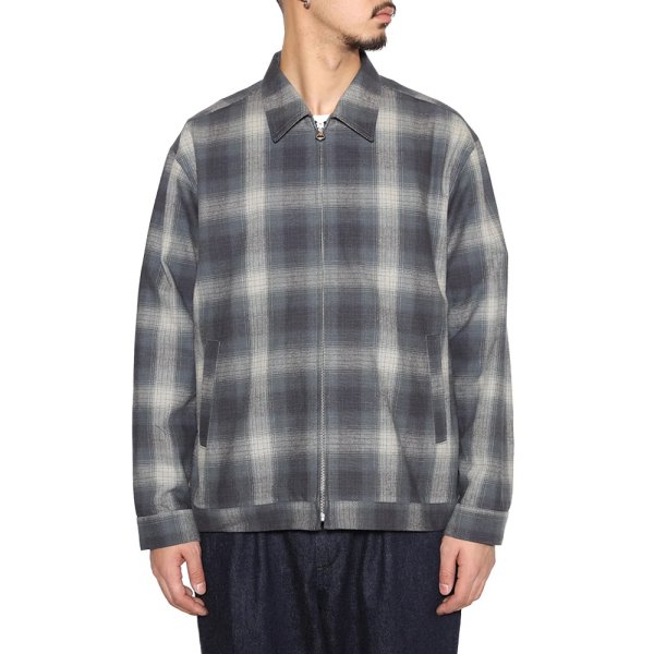 画像5: CALEE  OMBRE CHECK SWINGTOP (5)