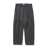 画像: CALEE  PINSTRIPE TUCK WIDE SLACKS