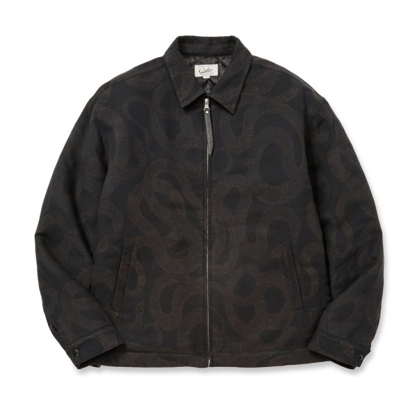 画像1: CALEE  JACQUARD SWINGTOP ＜SNAKE PATTERN＞ (1)