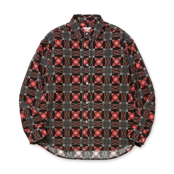 画像1: CALEE  PRINT NEL L/S SH (1)
