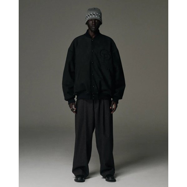 画像4: COOTIE  Silk Nep Herringbone 2 Tuck Wide Trousers (4)