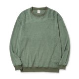 画像: CALEE  SHAGGY FABRIC CREW NECK SW