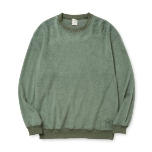 画像: CALEE SHAGGY FABRIC CREW NECK SW