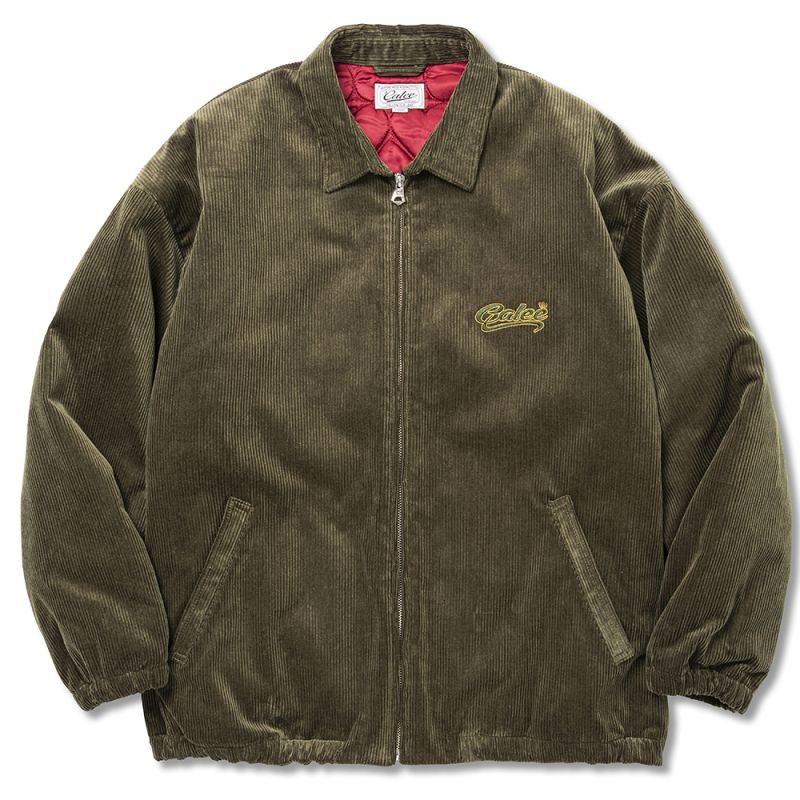 calee logo embroidery corduroy jacket | kensysgas.com