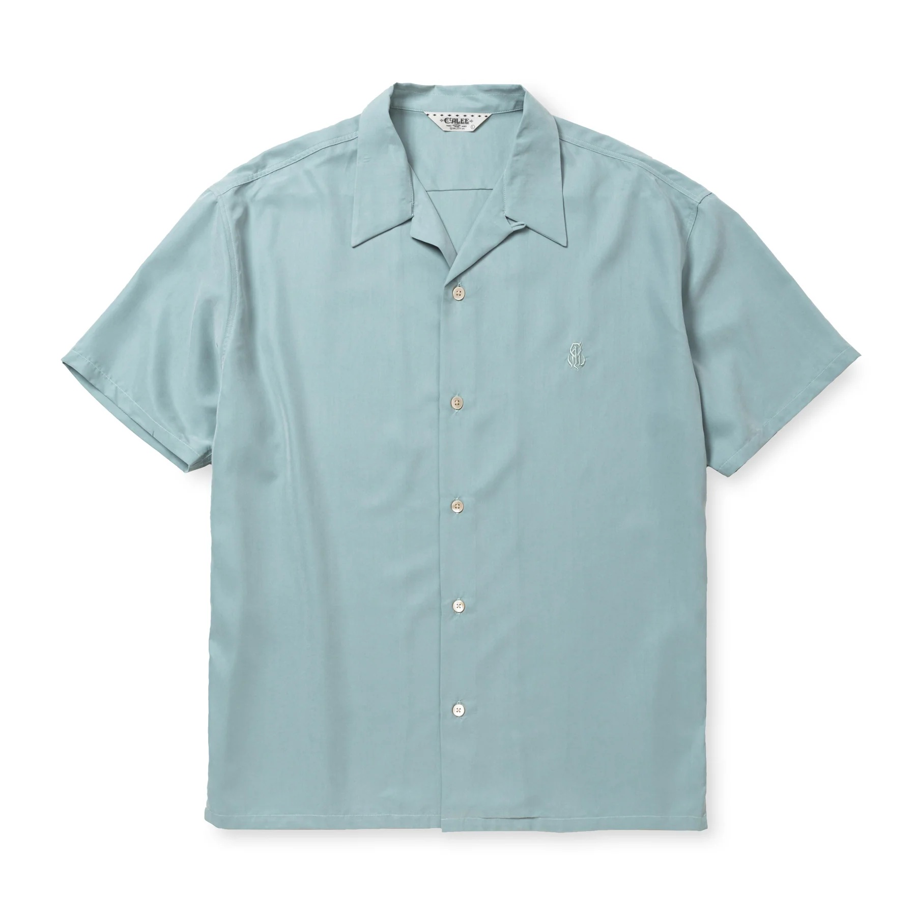 画像1: CALEE  SILKY TOUCH CAL NT LOGO EMBROIDERY SH  (1)